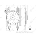 Motor del ventilador de refrigeración del radiador 12v para VW GOLF